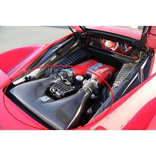 Car Accessories Dry Carbon Fiber Twill Weave Air Box Fit For 2010-2014 F458 Italia Coupe Engine Air Intake Box