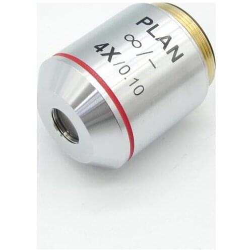 4X/0.1mm Biological Microscope Infinite Plan Achromatic Objective Lens Suitable For Olympus CX Microscope