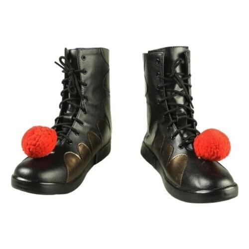 CostumeBuy stephen kings it pennywise Clown pennywise the clown costume Adult Cosplay Costumes Shoes Black Boots Custom Made