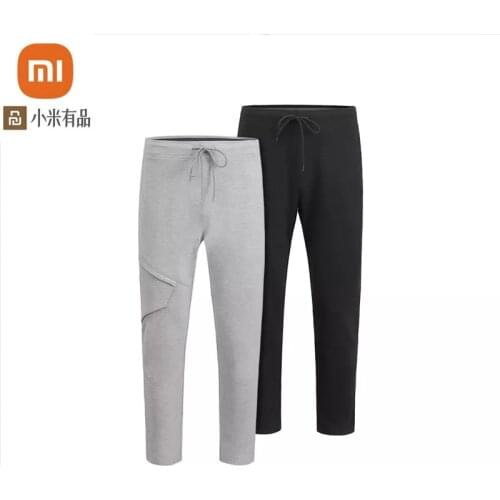 Xiaomi youpin multi-pocket stretch casual trousers mens slim casual pants drawstring trousers high quality