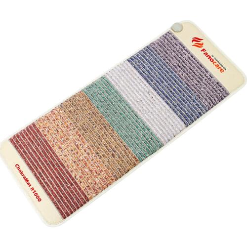 Fanocare ChakraMat Far Infrared Therapy 7 Gemstone Heating Rainbow Mat Negative Ion Medical Magnetic Crystal Amethyst Mattress