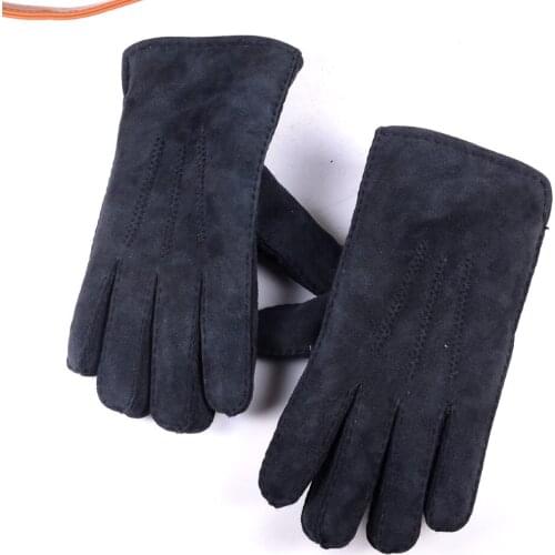 FINILUO Men's Fur Gloves