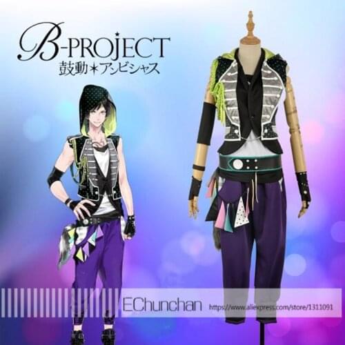 Game Virtual Idol Group B-project THRIVE Aizome Kento Stage Cosplay Custom Costume for Adult