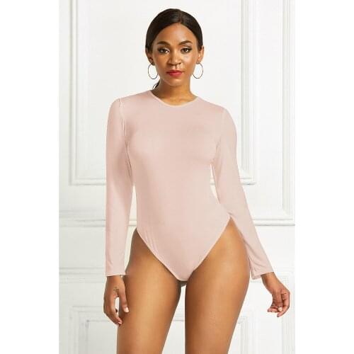 Sexy Streetwear Long Sleeve Women Bodycon Jumpsuit Bodysuit Size Warm Clothe Slim Fit Romper Fashion Solid Costume Jumpsuit New