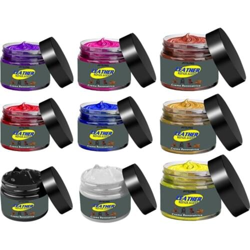 Leather Color Restorer & Applicator- Repair Recolor Renew Leather & Vinyl Sofa Purse Shoes Auto Car Seats Leather Repair Kits