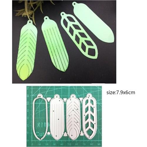 Leaf Earrings Label Tag Frame Metal Cutting Dies for DIY Scrapbooking dies Craft Stamp Card Deco Embossing Die Cut Stencils dies