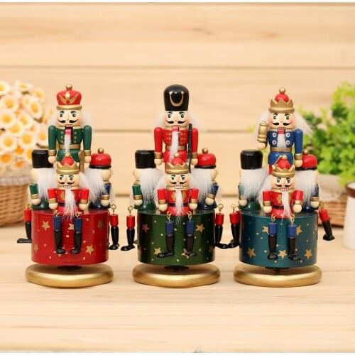 20cm music box nutcracker soldier music box birthday gift home decoration