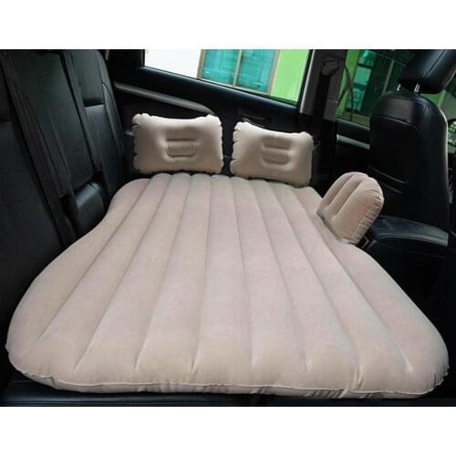 Car Travel Bed Inflatable Detachable Air Mattress Set With Pump For SUV Travel, Camping, Vacation Back Seat Blow-Up Sleeping Pad