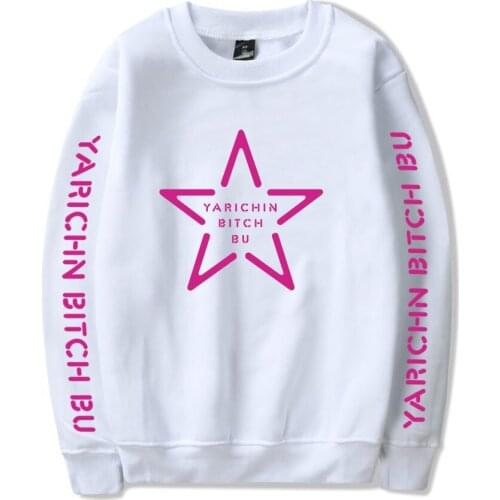 2021 New Hot Yarichin B Club yuri ayato Japanese Anime Harajuku Streetwear Hoodies Men Fashion Long-sleeved Sweatshirt Tops