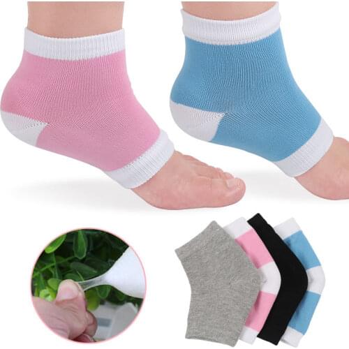 New Silicone Gel Liners Foot Heel Socks Foot Care Anti-cracking Peds Anti-slip Exfoliator Foot Rupture Repair Socks