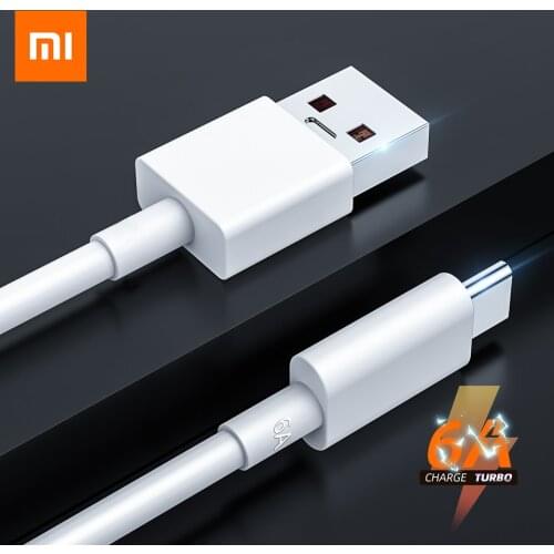 Original 6A Type C Xiaomi Cable Mi Charger Turbo Quick Fast Charging For Mi 10 Ultra 11 10T Pro 5G Redmi K40 33w 30w Usbc Cabel