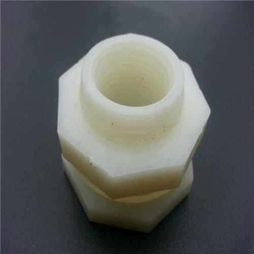1/2" DN15 Plastic Pipeline Connector Water Tank Garden Water Pipe Adaptor Pipe Connections- White