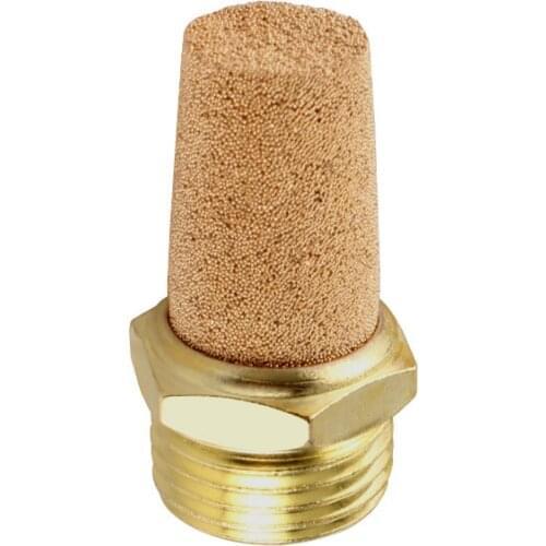 Pneumatic solenoid valve silencer 1/2/3/4 minutes full copper length BSL