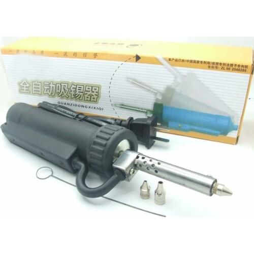 Solder Sucker AC 30W Electric Vacuum Desoldering Pump Iron Gun Soldering Repair Tool with 3 Nozzle tips Drill Rod 220V 50Hz