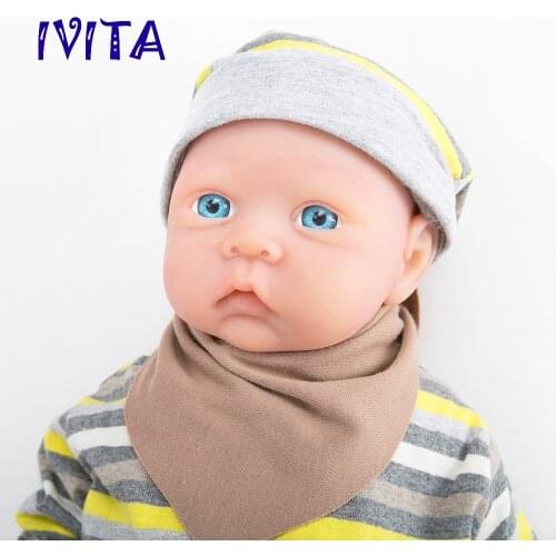 IVITA WG1521 50cm 3600g Realistic Silicone Reborn Dolls Newborn Baby Infant Toddler Lifelike Skin Soft High Quality Girl Toys