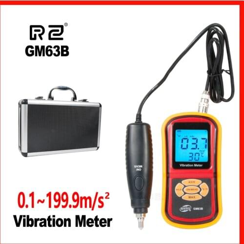 RZ Vibration Meter Visually LCD display measurement value and status GM63B