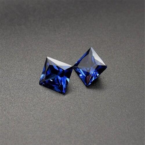 Sapphire Square Faceted Gemstone Princess Cut Sapphire Gem Multiple Sizes to Choose GS57