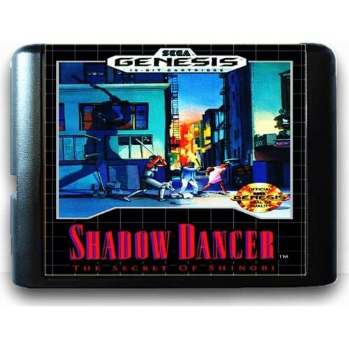 Shadow Dancer - the secret of Shinbo for 16 bit Sega MD Game Card for Mega Drive for Genesis Video Game Console PAL USA JAP