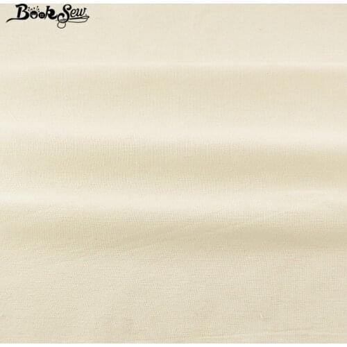 Ivory Cotton Linen Fabric Booksew Home Textile Sewing Material Tissu For Tablecloth Bag Curtain Cushion Pillow Decoration Zakka