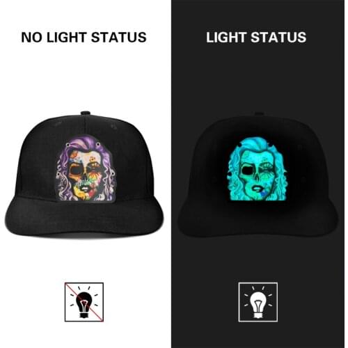 Event Party Supplies New Design Sound Activated El Panel Led Cap