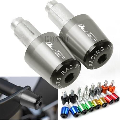 For KYMCO DOWNTOWN 125/200/300/350 350i Universal Motorcycle 7/8"22mm Handlebar Grips Cap Hand Bar Ends Handle Plug Slider Cover