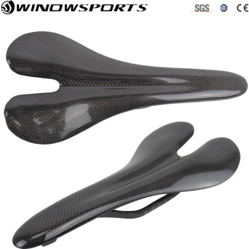 Winowsports Road Mountain bike saddle 3K full carbon fibre saddle MTB bike carbon bicycle saddle Road front seat