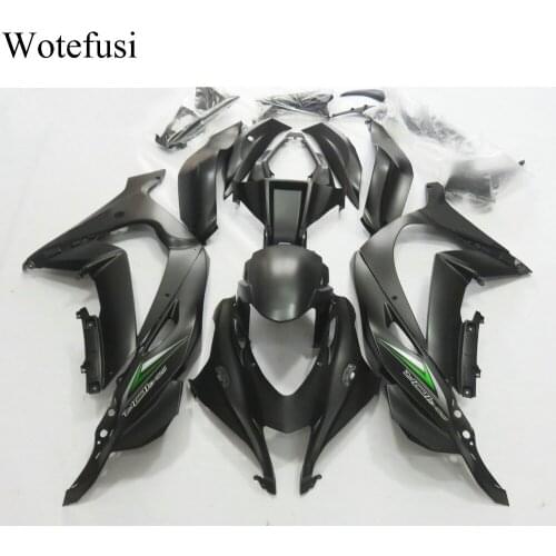 Wotefusi Injection Molding Bodywork Fairing Black Painted For Ninja ZX 10R 2016 2017[CK1408]