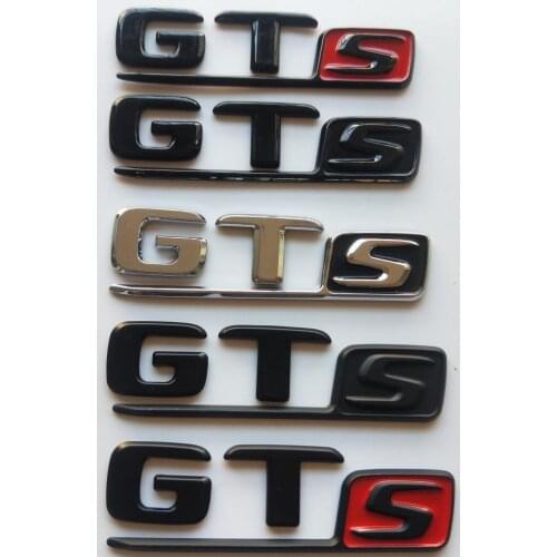 Chrome Matt Black Glossy Black Letters Trunk Badges Emblems Emblem Badge Stikcer for Mercedes Benz X290 C190 R190 AMG GTS GT s