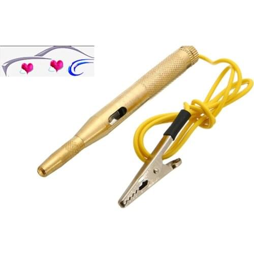 2021 Durable Car Electrical Tester DC 6-12V Copper Auto Voltage Circuit Test Pen Pencil with Probe Car Diagnostic Testing Tool