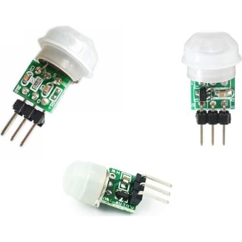 3pcs DC 2.7-12 V Mini IR Pyro-elektrische Infrarood PIR Motion Sensor Human Automatische Detector Module AM312 Sensor Modules