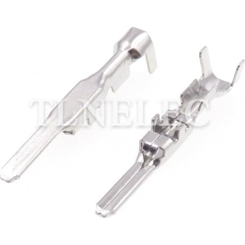 50pcs 2.2 Series DJ612-2.2X0.6A Wire Terminal Male Crimp Terminal Automotive Connector Contact Pins for Auto Connector Fittings