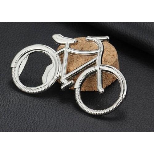 500PCS Metal Beer Bottle Opener Cute Bike Bicycle Keychain Key Rings For Lover Biker Bottle Openers Creative Gift For Cycling
