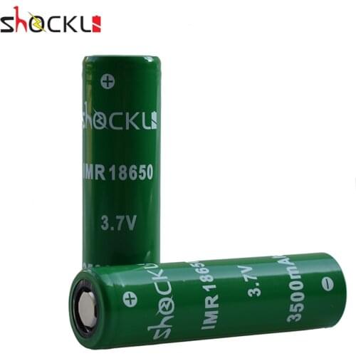 Shockli 18650 3500mAh 3.7v li-ion rechargeable battery 30A discharge IMR batterie for Joyetech kit, flashlight, iStick Pico