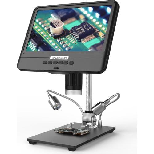 Andonstar AD208S 8.5 Inch Digital Microscope LCD Display Screen 1200X Soldering Microscope Camera 1080P Microscope for Soldering