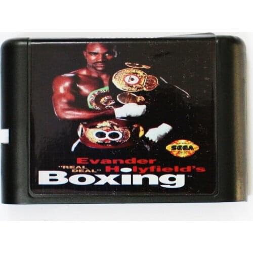Evander Holyfields Real Deal' Boxing 16 bit MD Game Card For Sega Mega Drive For SEGA Genesis