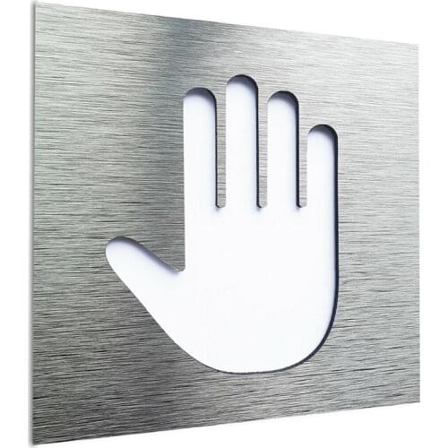 Customized Composite Aluminum Board Private Hand Office Door Sign