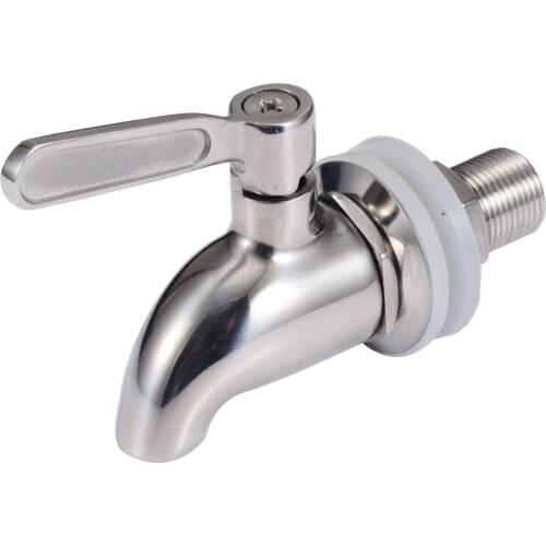 Stainless Steel Faucet Tap Draft Beer Faucet for Home Brew Fermenter Wine Draft Beer Juice Dispenser Drink Fridge Kegs MAYITR