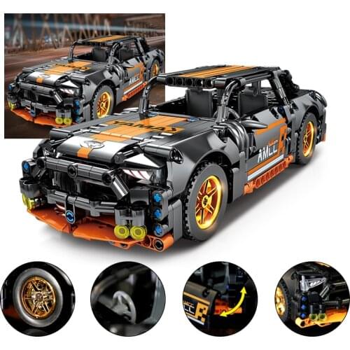 KY1028 505Pcs 1:15 scale vehicle Technical DIY building block romeo super sport car model bricks Moc toys collection boys GIFTS