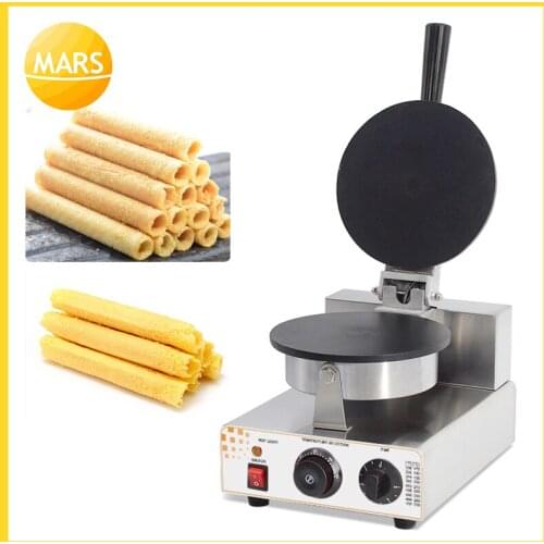 MARS Commercial Electric Round Egg Roll Waffles Pan Machine Crepe Crispy egg Roll Baker Waffle cake Bakeware