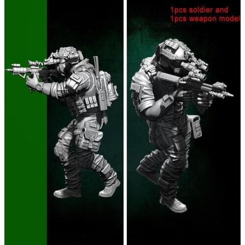 Model 1/35 Resin Soldier US Army Seal Six Model YF To Assemble And Color By Themselves 35-1823 A5W6