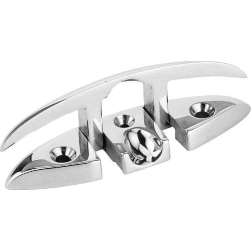 Marine parts Oxygen Pump 5in Folding Flip Up Cleat 316 Stainless Steel Dock Deck Hardware Marine Boat Accessories Auto Dosing