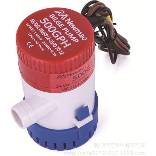 Marine Yacht Caravan 12V/24V DC Small Submersible Pump Bilge Pump Pump 350GPH