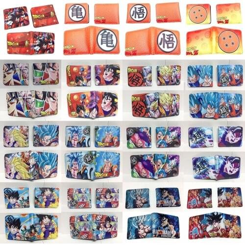Cartoon Purse Anime PU Leather Wallet with Coin Pocket Card Holder Bags for Kid Teenager Men Women Short Wallets