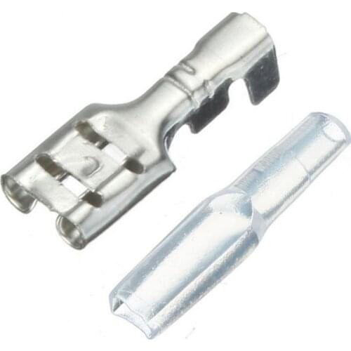 80% Hot Sale 120Pcs 2.8mm 4.8mm 6.3mm Crimp Insulating Terminal Female Spade Connector Sleeve