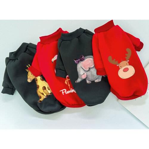 Dog Clothes Winter Warm Pet Dog Jacket Coat Puppy Christmas Clothing Hoodies For Small Medium Dogs Puppy Yorkshire Outfit