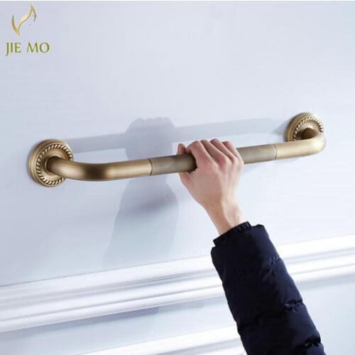 Grab Bars antique Brass Bathroom Handle Bathtub Armrest Grab Bars With Soap Dishes Home Safety Bar Toilet Elderly Handrail F67