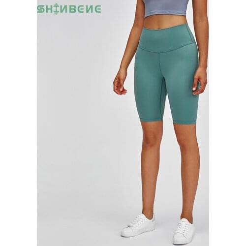 SHINBENE MUST-HAVES Plain High Waist Athletic Sport Fitness Long Shorts Women Butter Soft Naked-feel Yoga Workout Biker Shorts