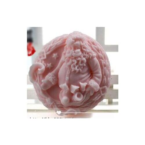 Christmas Santa Claus DIY Silicone soap mold handmade soap molds silica gel moulds candle mould cake decorations baking tools
