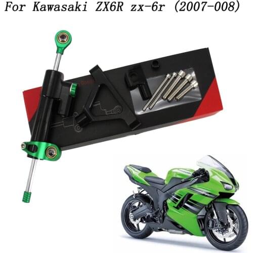 Motorcycle Steering Damper Stabilizer for KAWASAKI ZX6R ZX-6R 2007 2008 07 08
