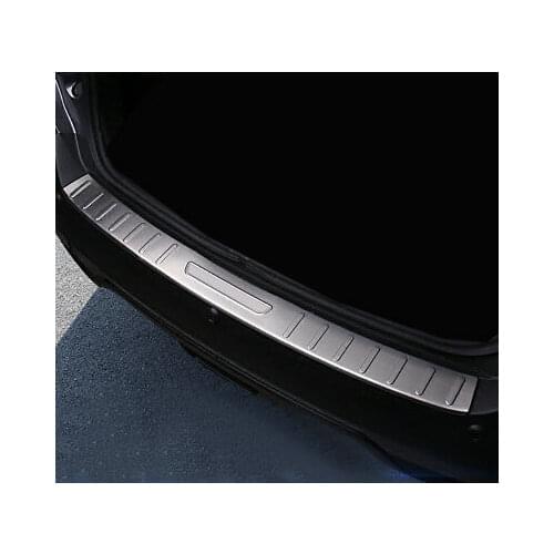 Steel Outer Rear Bumper Protector Sill Plate Cover For Nissan Kicks 2016-2019